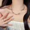 Natural Stone Bead Choker Necklace with Multiple Color Styles - Image 7