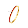 G&D Colorful Orange Enamel Bangles Bracelets for Women Party Gift Bangles Stainless Steel Jewelry - Image 18