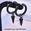 No Fade Different Length Pointed Cone Dangle Earring Stainless Steel Round Hoop Earrings For Women Men Jewelry Ear Piercing Gift - Image 40