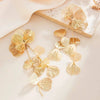 Gold Color Ginkgo Leaf Tassel Drop Earring Women Exaggerated Metal Earring Wedding Jewelry Accessories - Image 6