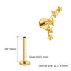 Titanium Starburst Climber Helix Stud Earring 16G Celestial Star Cartilage Earlobe Piercing Jewelry - Image 13