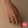 Silver Star/Evil Eyes Blue/White Zircon Bracelet Finger Design For Women Hand Chain Bracelet Party Jewelry - Image 5