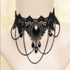 Gothic Victorian Black Lace Necklace Women Girl Boho Crystal Tassel Sexy Lace Choker Dark Loli Style Holiday Party Girl Jewelry - Image 9