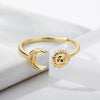 Opal Finger Rings For Women Stainless Steel Adjustable Couple Geometric Open Ring Handmade Aesthetic Jewelry Gift - Image 7