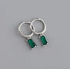 Small Hoop and Stud Earrings with Charm and Chain Styles - Image 28