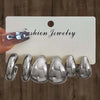 Gold Color Twisted C Shape Tear Drop Earrings Set for Women Metal Geometric Circle Earrings Jewelry - Image 10