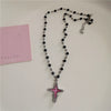 Gothic Y2K Pink Cross Heart Pendant Chain Choker Necklace For Women Egirl Hip Hop Punk Charms Aesthetic Jewelry Emo Accessories - Image 12