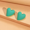 Koean Candy Color Acrylic Love Eardrop Simple Design Geometric Heart Party Jewelry Earrings Ear Studs All-match EarStuds - Image 13
