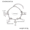 316L Stainless Steel Heart Charm Bracelet with Crystal Accents - Image 10