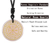 Crystal Mysterious Viking Compass Symbol Pendant Guardian Style Men's and Women's Jewelry Necklaces - Image 17