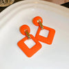 Fresh Color Dangle Earrings Geometric Square Round Drop Earrings Spring Summer Women's Earrings Daily Clothing Ear AccessoriesA - Image 9