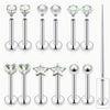 13Pcs 16G Lip Labret Medusa Rings Studs Stainless Steel Snake Bite Lip Rings Catilage Tragus Helix Daith Earrings For Women Men - Image 6