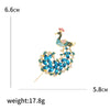 Fully Rhinestone Peacock Bird Brooch and Elegant Coat Pin Jewelry Accessories and Gifts - Image 3
