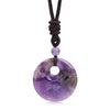 Bohemian Style Stone Hole Bead Round Penda Necklace Tiger Eye Rose Quartz Amethyst Necklacent Jewelry Men and Women - Image 11