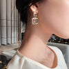 Transparent Glass Block Women's Earrings Party Jewelry Sexy Girls UnusualChristmasEarringsFashionAccessorieswholesale - Image 2