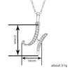 26 English Letter Zircon Pendant Necklace Temperament Personality Necklaces Jewelry Gift - Image 50