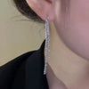 Classic Long Tassels Shiny Silver Color Drop Dangle Earrings for Women Wedding Bride Korea Earring Jewelry Gifts - Image 5