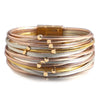 Metal Beads Leather Bracelets For Women Men Slim Strips Boho Multilayer Wide Wrap Bracelet Jewelry - Image 13