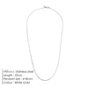 Men's Stainless Steel Hip Hop Jewelry 1.3MM Wire Chain Necklace in White Golden AccessoriesGift - Image 7