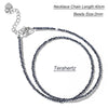 2 mm Stone Bead Necklace with 40 cm Chain and Multiple Color Options - Image 22