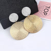 European Oval Hanging Earrings Punk Coiled Metal Women's Earrings Colorful Long Dangle Earrings Big Round Earrings - Image 6