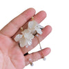 Temperament Eternal Flower White Petals Pearl Long Tassels Dangle Earrings for Women Bride Wedding Charm Jewelry Gifts - Image 5