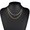 1PC Unisex Snake Chain Choker Necklace Stainless Steel Herringbone 2/3/4/5mm Gold Color Chain Necklace For Women Jewelry - Image 4