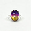 Siver Ring with Zircon Topaz Colorful Gradient Ring 13 18MM Large Stone Party Wedding Jewelry for Women - Image 9