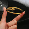 Europe And The United States Stainless Steel Four-leaf Clover Lucky Bracelet Women's Nail Bracelet Gold Bangles - Image 8