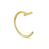 Punk 8/10mm Titanium Steel Lip Rings Cuff Clip on Fake Labret Piercing Ear Nose Hoops Unisex Women Septum Body Jewelry - Image 7