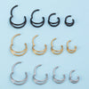 1pc 6-12mm 16G Steel Nose Ring Hoop Septum Clicker Double Layers Seamless Hinged Piercing Conch Daith Cartilage Earring - Image 4