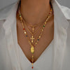 4Pcs/Set Cross Colorful Crystal Necklaces For Women Simple Gold Silver Color Y-Shaped Pendant Necklace Set Christian Jewelry - Image 1