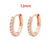 2PCS Stainless Steel Cubic Zirconia Chain Stud Earrings For Women Non-Piercing Ear Clip Ear Cuff Earring Cartilage Jewelry - Image 13