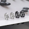 Double-layer Small Hoop Earring For Women/Men Daily Jewelry - Image 1