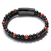 Stainless Steel Bracelet Tiger Eye Stone Beads Bracelet Lava Stone Beads Stainless Steel Bracelet Men Women Jewelry - Image 10