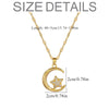 Simple Crescent Star Copper Inlaid Zirconia Pendant Jewelry Ladies Party Decoration Elegant Stainless Steel Chain Gift - Image 5