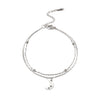 Cute Elegant Stainless Steel Anklet for Women Silver Color Planet Star Heart Turtle Octopus Charm Summer Sandals Jewelry - Image 13