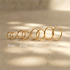 2/8PCS Seamless 316L Stainless Steel Nose Ring Hoop Earrings for Women Men Septum Helix Tragus Ear Piercing Jewelry Tiny 6-12mm - Image 4