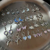 Mini Cartoon Moon Star drop Multiple Styles Little Geometry Earrings For Women Girl Jewelry Gifts - Image 2