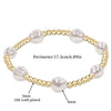 Shell Pearl Bracelet With Gold Plated Beaded Bracelets for Women Boho Summer Dainty Stackable Jewelry - Image 4