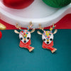 Christmas Red Zircon Crystal Bow Stud Earrings For Women Heart Shape Bowknot Christmas Earring Year Festival Jewelry - Image 12