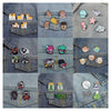 3-5 Pcs Cute Animal Brooch Set Creative anime Enamel Pins Backpack Clothing Accessories Metal Badge Christmas gifts - Image 1