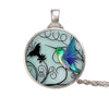 Cute Round Hummingbird Glass Dome Cabochon Pendants Necklaces Bird Rainforest Jewelry Accessories - Image 11