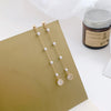 Korean Pearl Chain Tassel Clip on Earrings Fairy Temperament Earrings Simple Zircon Ball Earrings for Non-pierced Women - Image 6