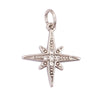 Cute Colourful Star Snowflake Sun FLowers Gold Charm Pendant, Cubic Zirconia CZ Paved,Jewelry Necklace Accessories - Image 34