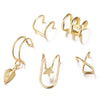 Punk Irregular Geometric Ear Cuff Earrings for Women, Non-Piercing Metal Clip Earring, Fake Cartilage, Jewelry Gifts - Image 5