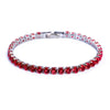 (19 cm 17 cm x 4 mm) Gold Plated Multiple Colors Powder Zirconia Bracelet For Women Jewelry - Image 10