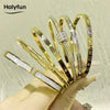 Classic Bracelet Design Gold Color Stainless Steel Sparkling Zircon Bangles for Women Gift Jewelry - Image 2