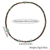 1PC Men's Retro Ethnic Long Wooden Beaded Necklacefor Men Bohemia Ceramic Beads Necklace Man Jewelry - Image 5
