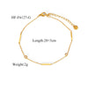 CZ Bar Anklet Bracelets for Women Gold Plated Dainty Adjustable Large Anklet Bracelets Beach Summer Foot Jewelry - Image 8
